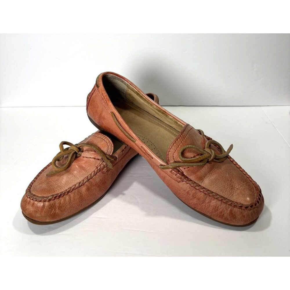 Frye Women's Ballet Flats Shoes Coral Leather Slip-On Comfort Loafers Sz 8